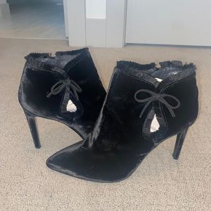 Stuart Weitzman Velvet Booties